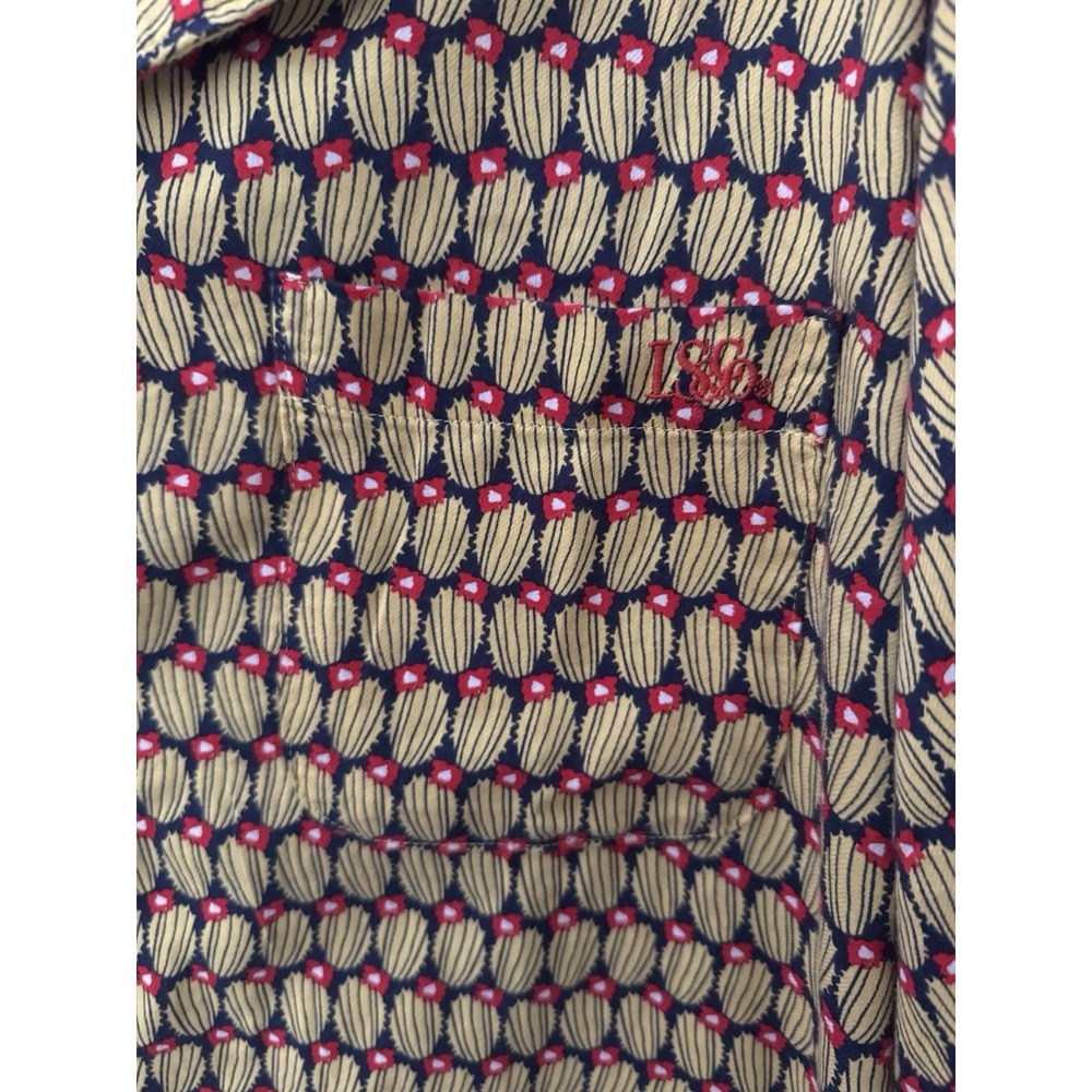 Levi's Mens Relaxed Fit Cactus Print Cubano Short Sleeve Button Up Shirt XL - Picture 4 of 9